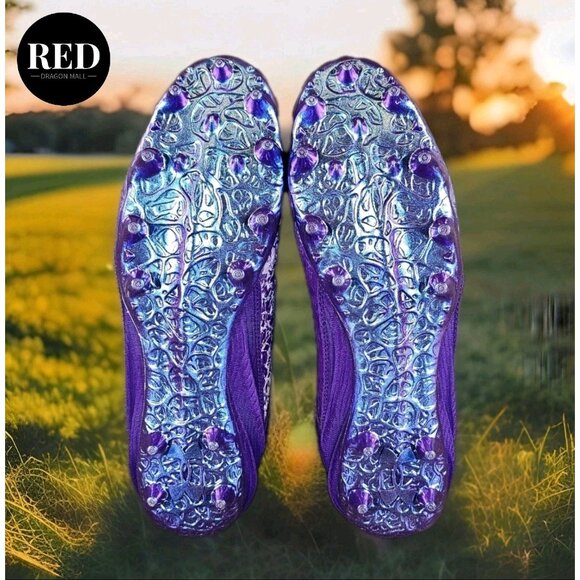 Under Armour Blur 2 MC Suede Purple Football Cleats 3027978-500 - Men's Size 13 - Picture 7 of 14